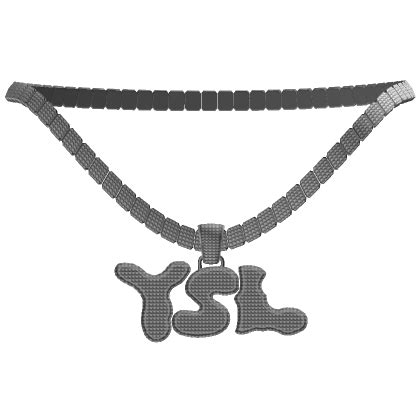 ysl chain iced out